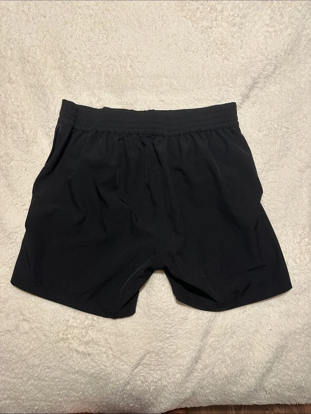 Tucann Men's Black Swim Trunks with Gold Accent